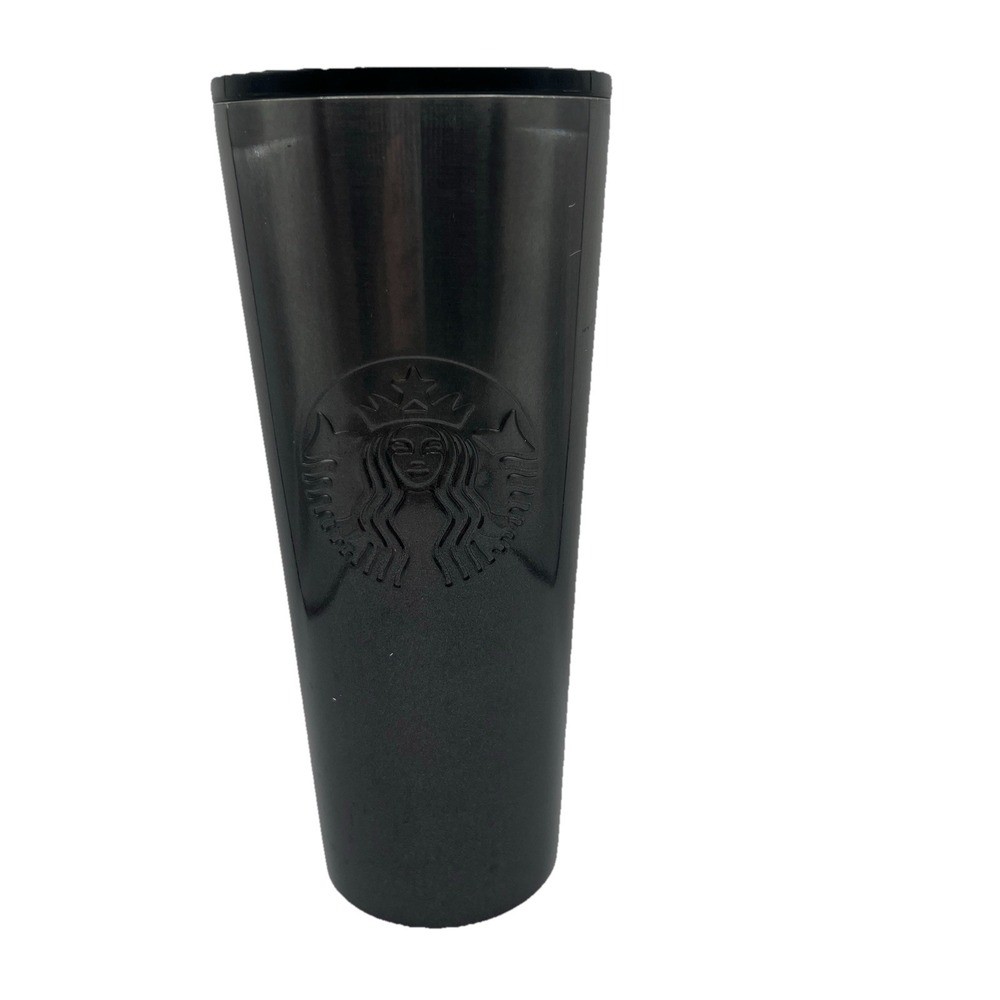 Starbucks Stainless Steel 24oz Tumbler BLACK/Grey Cup Hot Cold